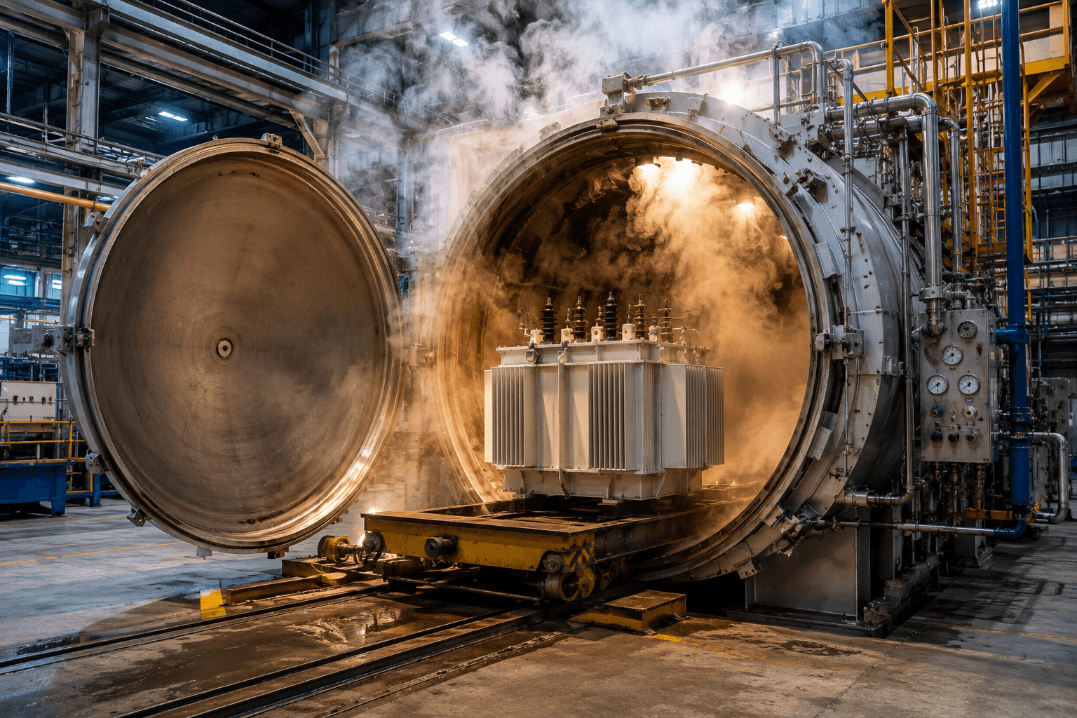 Vapour Phase Drying — Industrial drying chambers, steam systems, and chemical processing equipment
